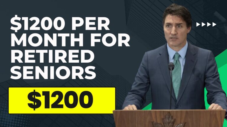 $1200 Per Month for Retired Seniors