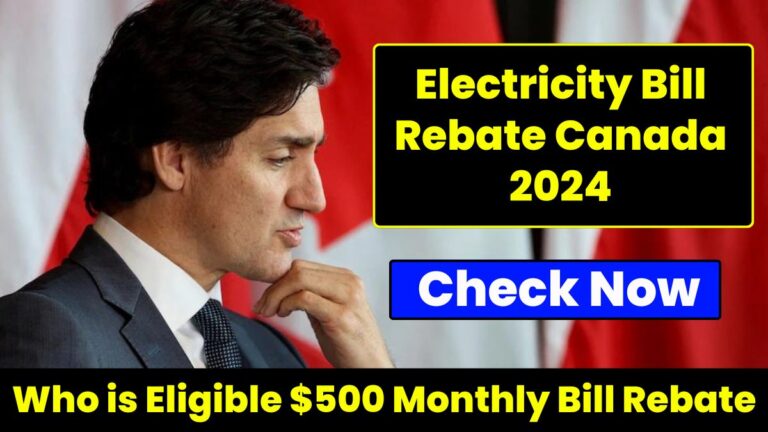 Electricity Bill Rebate Canada 2024